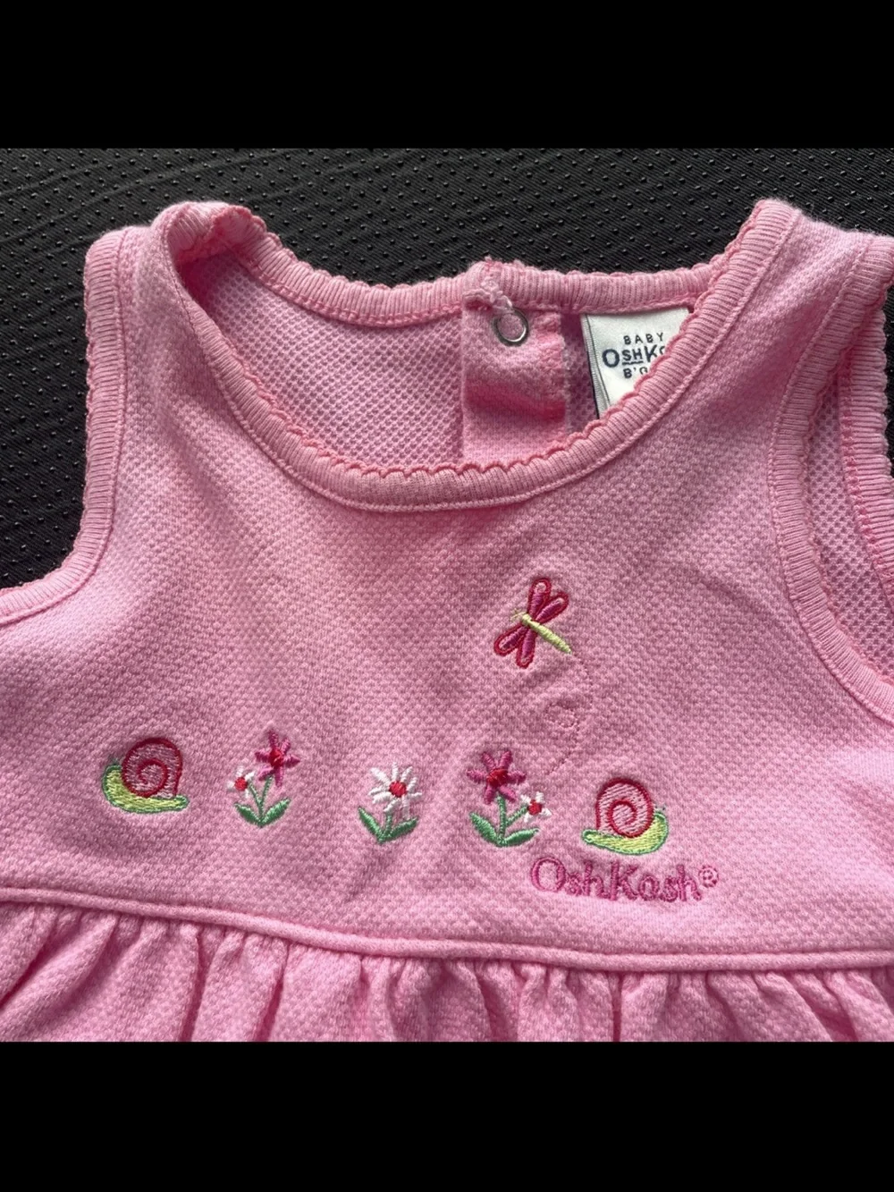 OshKosh B'gosh Pink Embroidered Pocket Dress